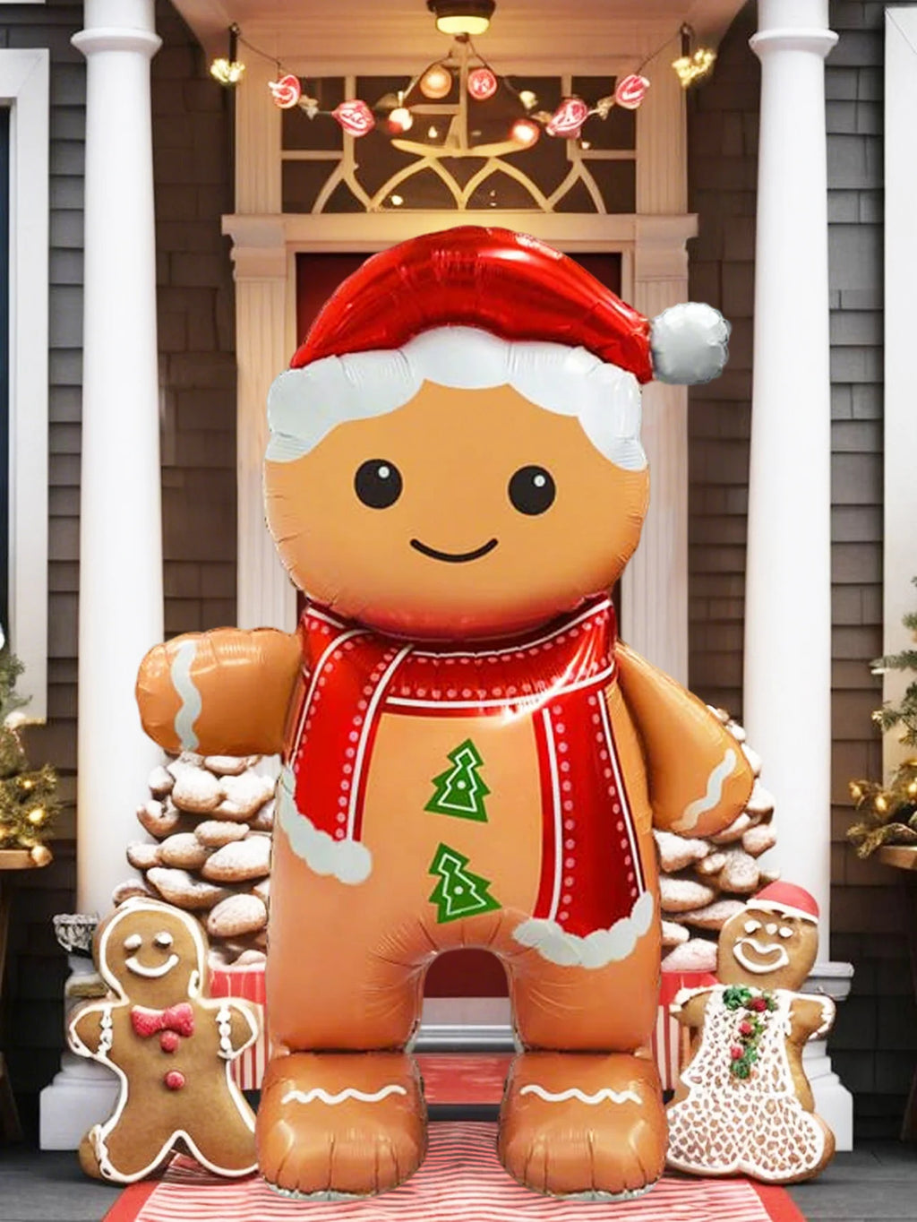 Standing Gingerbread Man Balloon