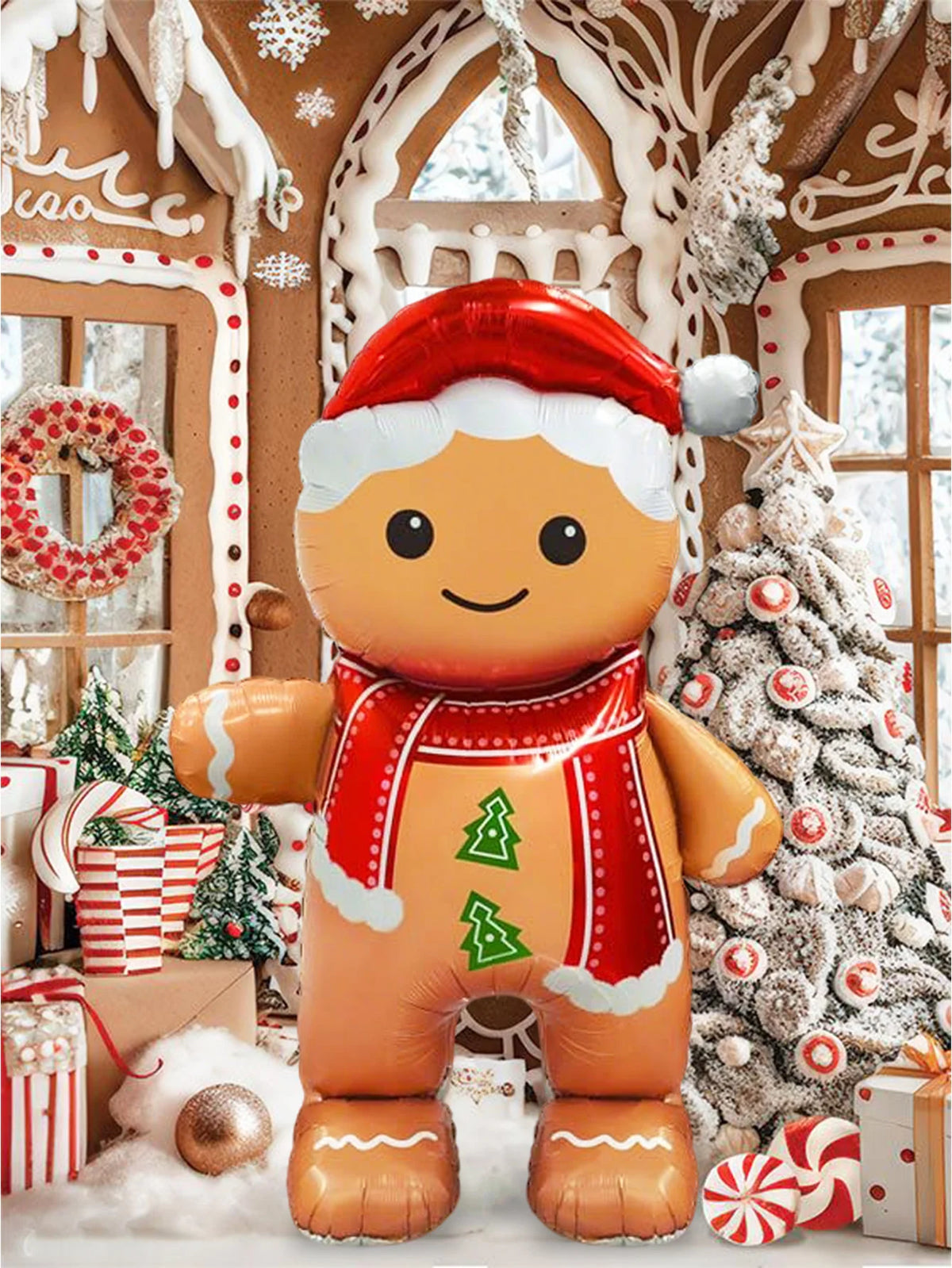 Standing Gingerbread Man Balloon