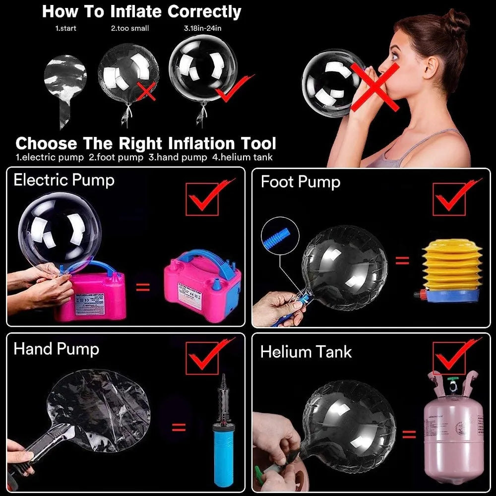 Light-Up LED Balloons, 7 Pack