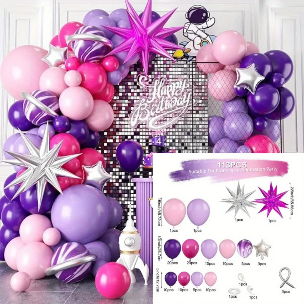 Balloon Garland Arch Kit, 113 Pieces