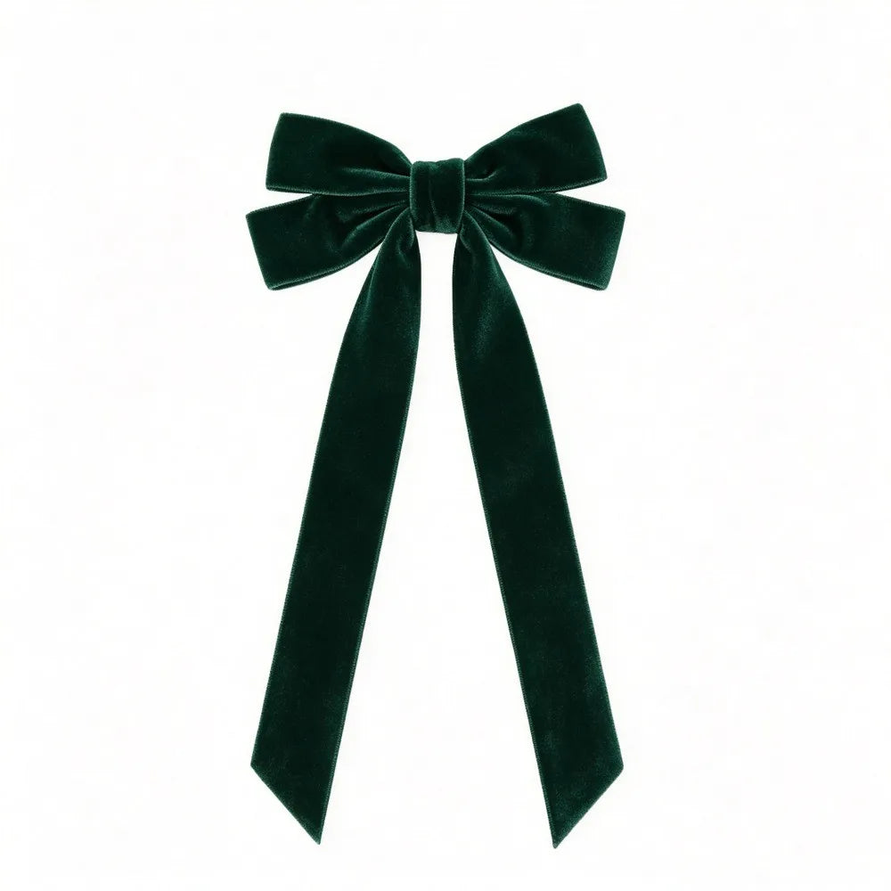 Velvet Bow Tree Ornaments