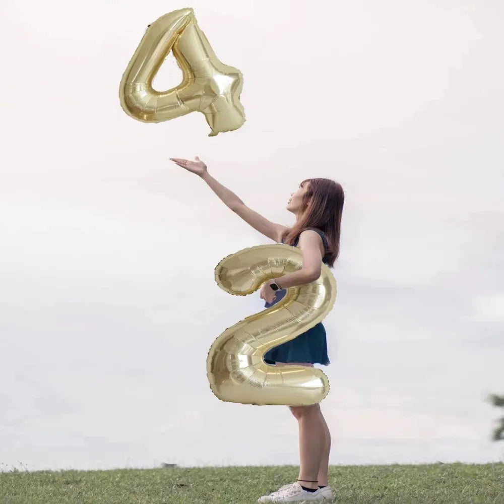 Giant 40" Gold Number Balloon