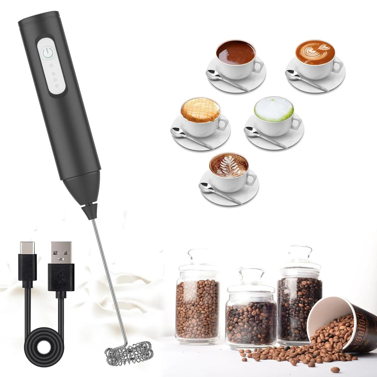 Rechargeable Milk Frother