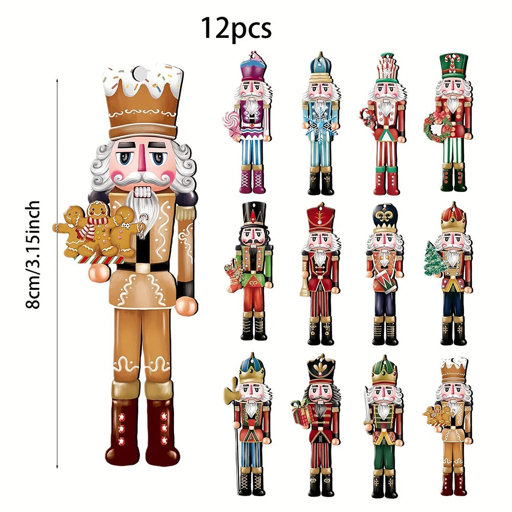 Wooden Nutcracker Ornament Set
