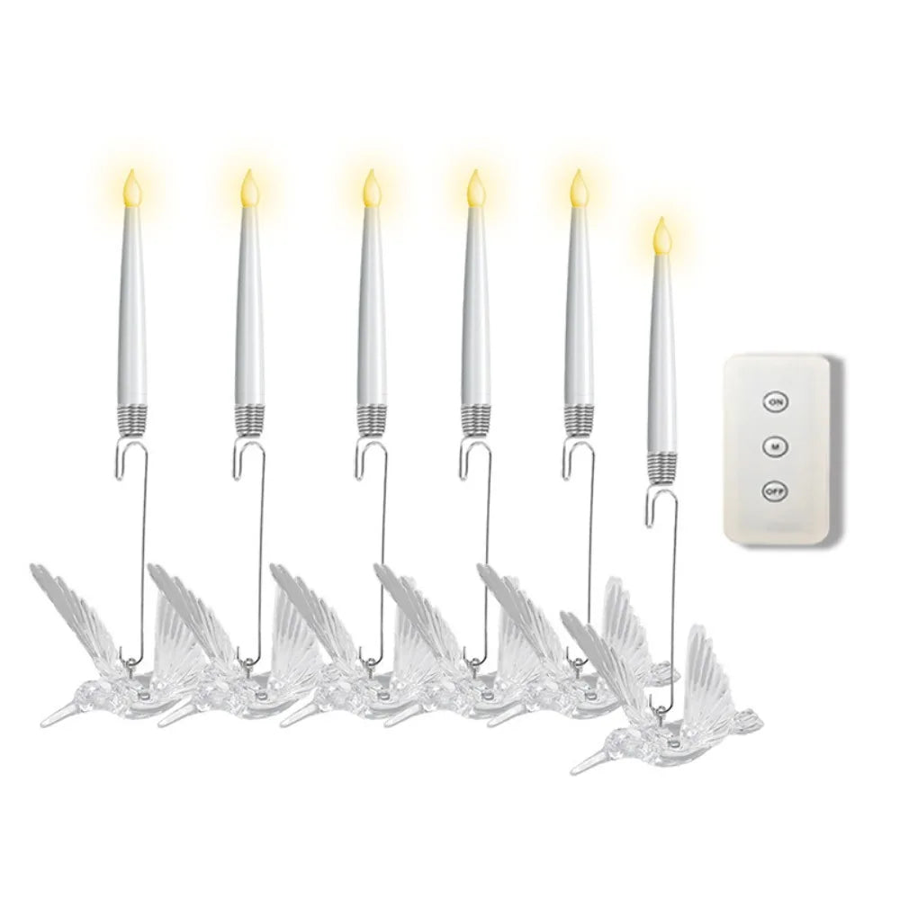 Floating LED Tree Candles with Remote