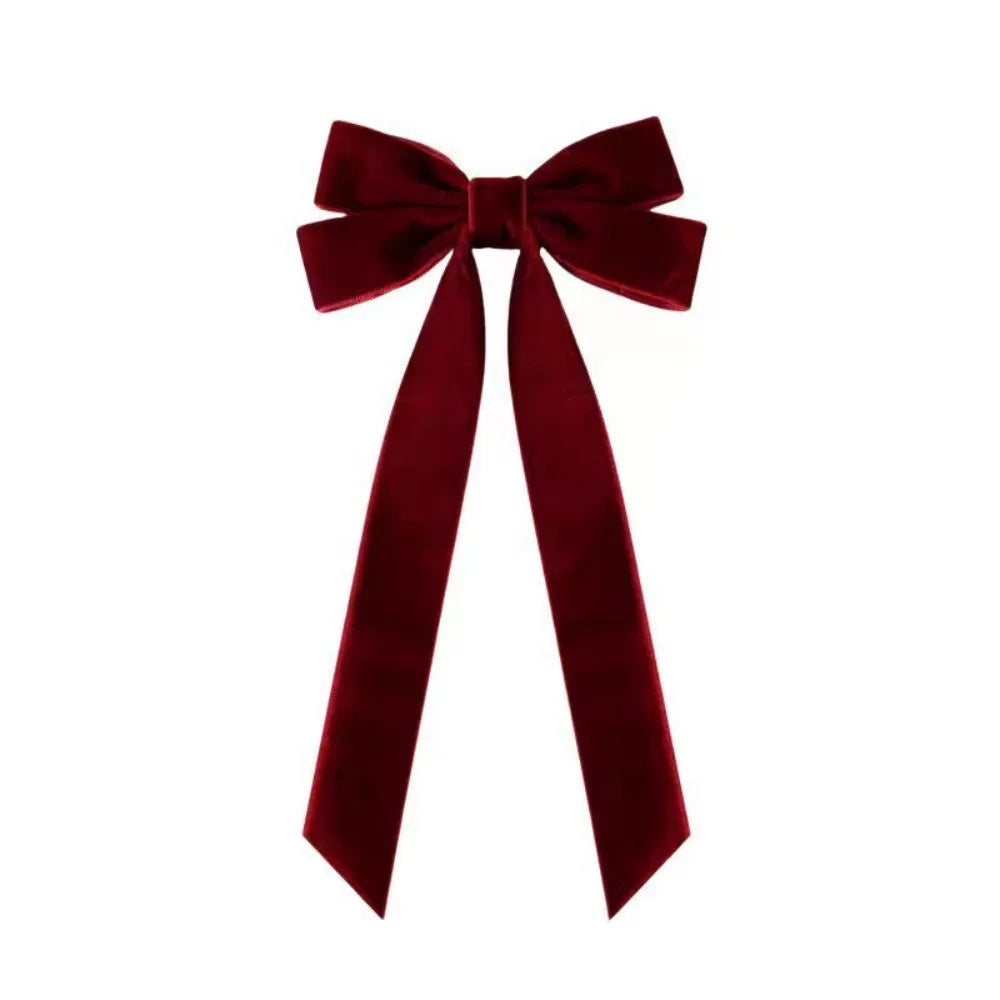 Velvet Bow Tree Ornaments