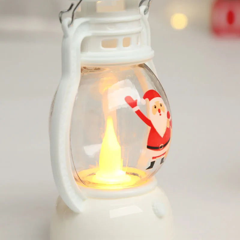Mini Santa & Snowman LED Lantern