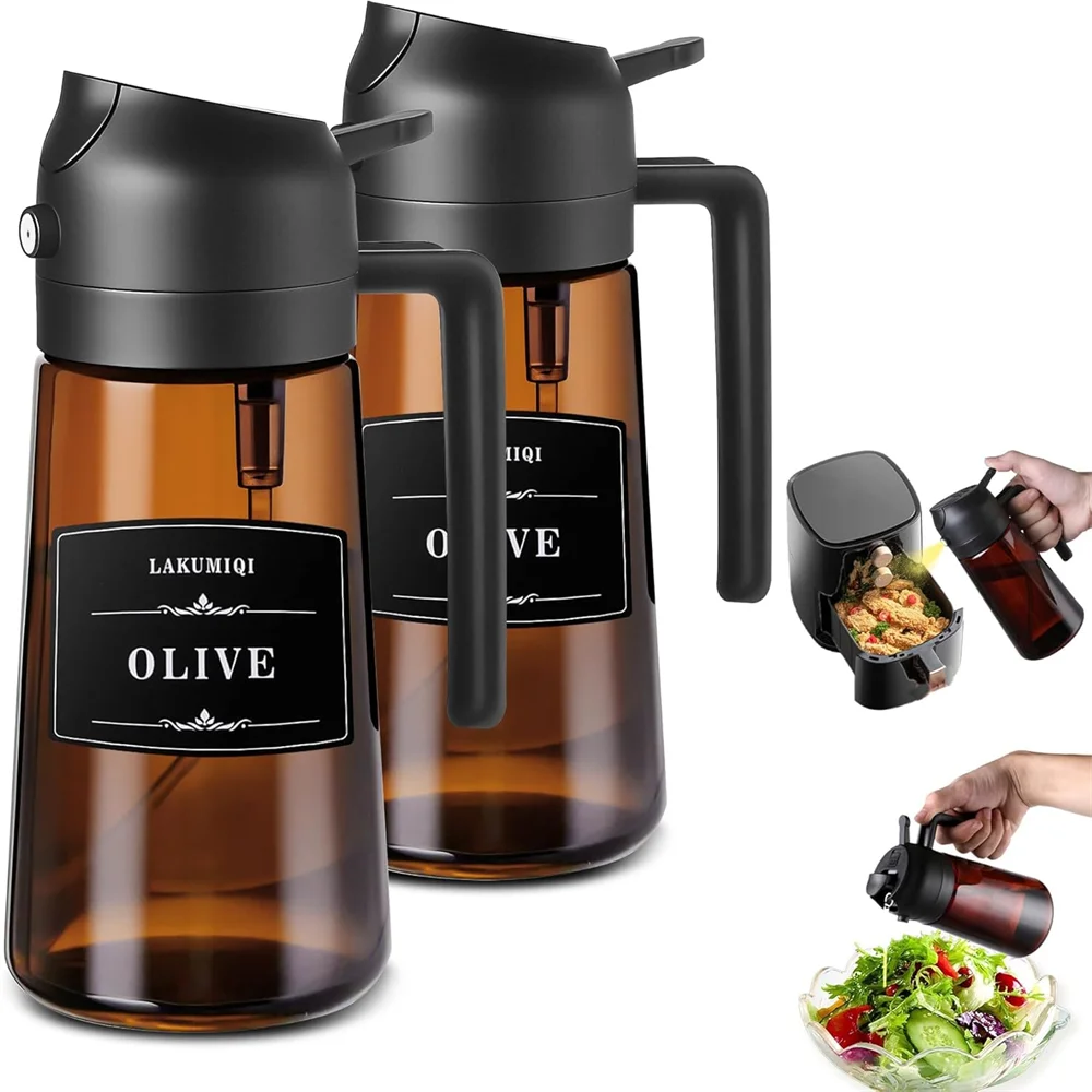 2-in-1 Glass Oil Sprayer & Pourer