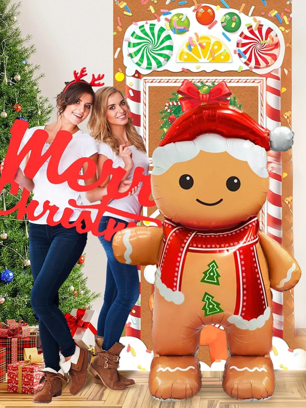 Standing Gingerbread Man Balloon