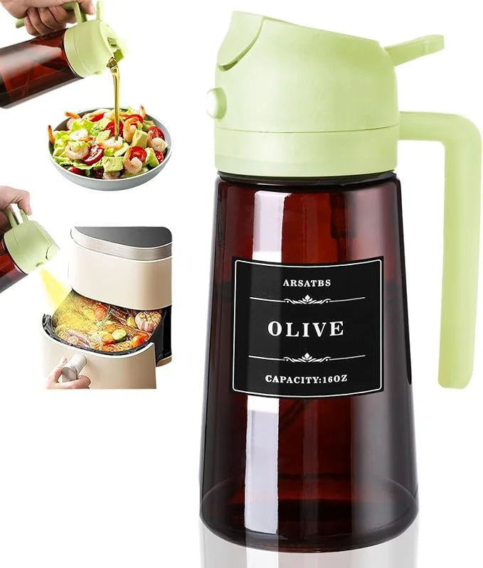 2-in-1 Glass Oil Sprayer & Pourer