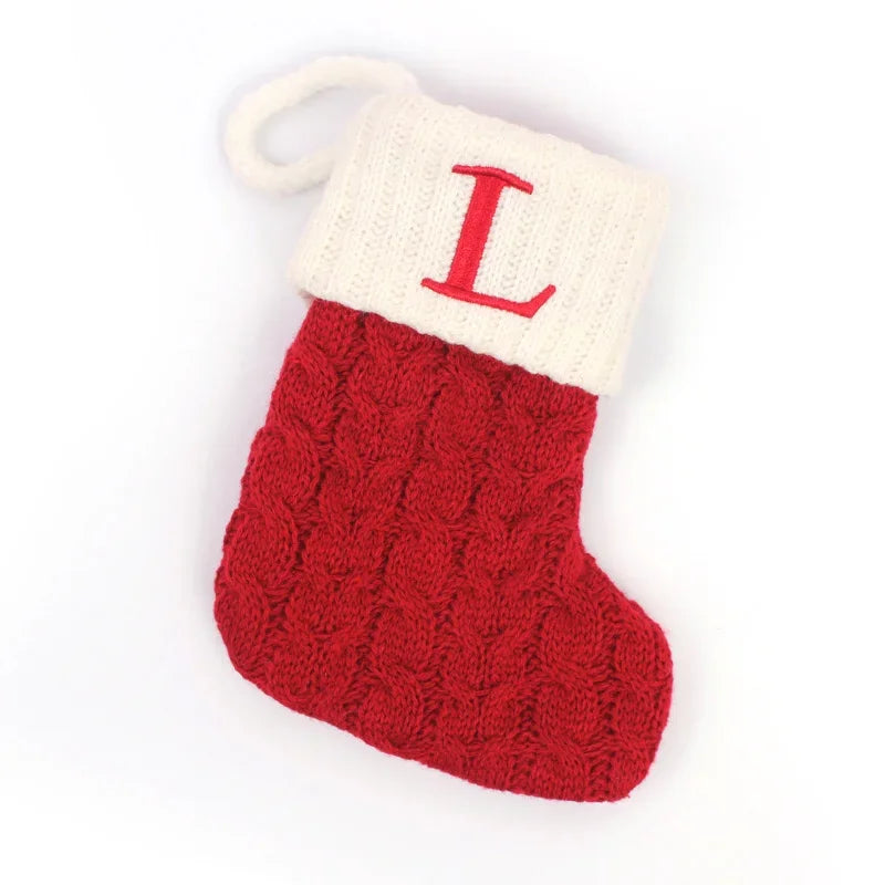 Mini Monogram Knit Stocking