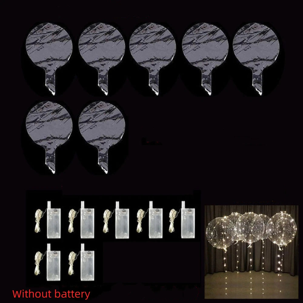 Light-Up LED Balloons, 7 Pack