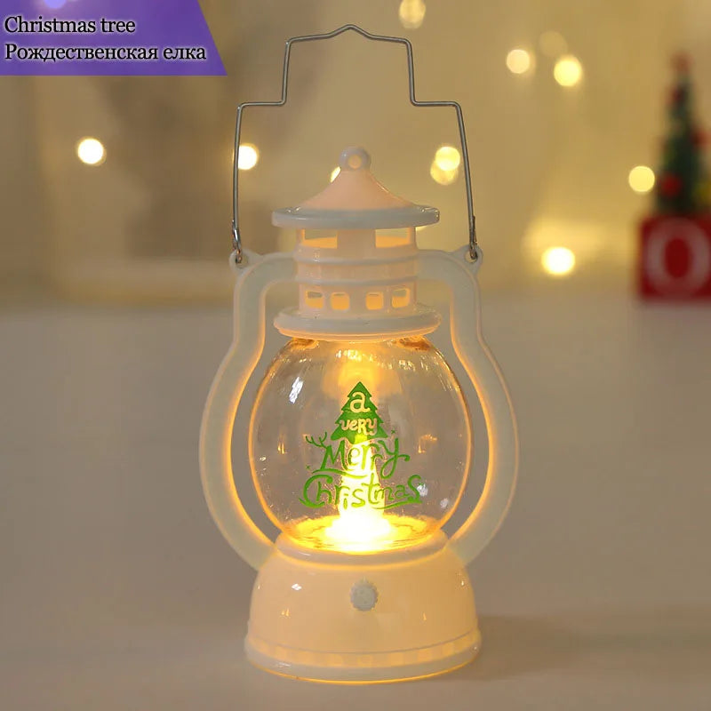 Mini Santa & Snowman LED Lantern