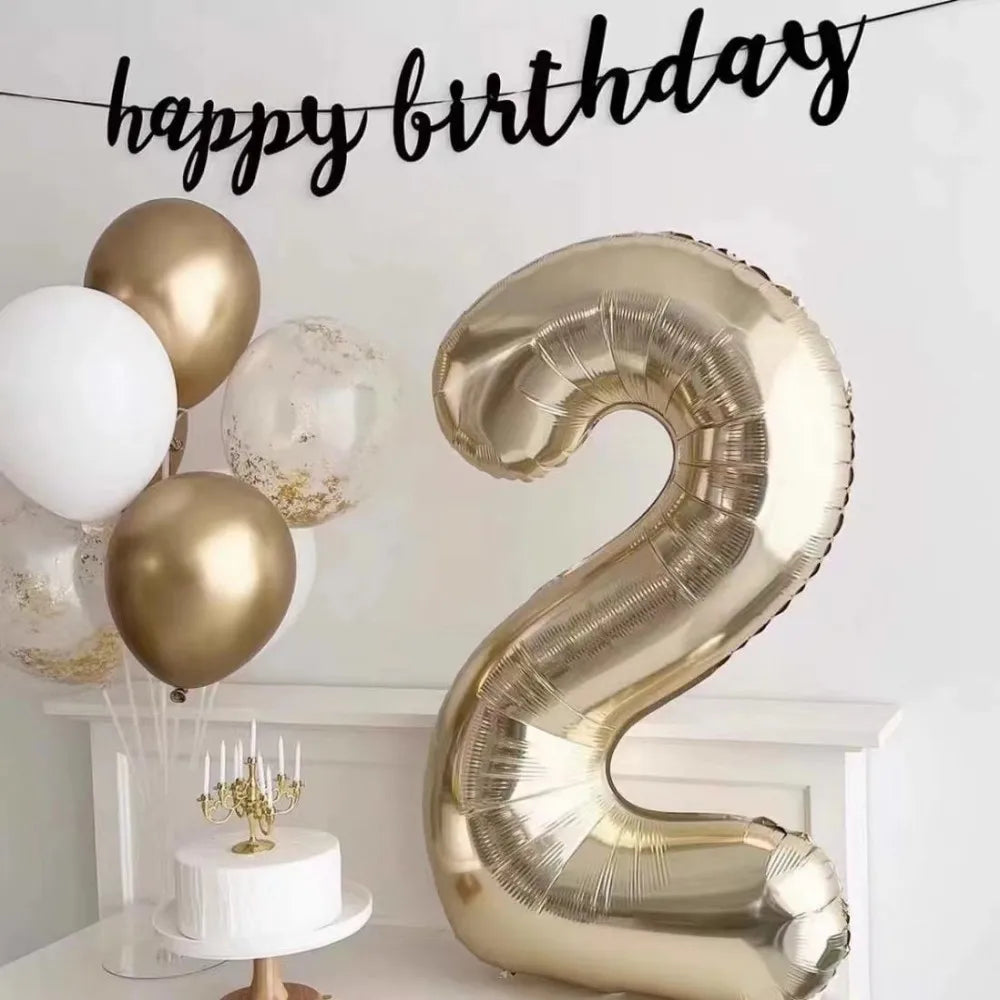 Giant 40" Gold Number Balloon