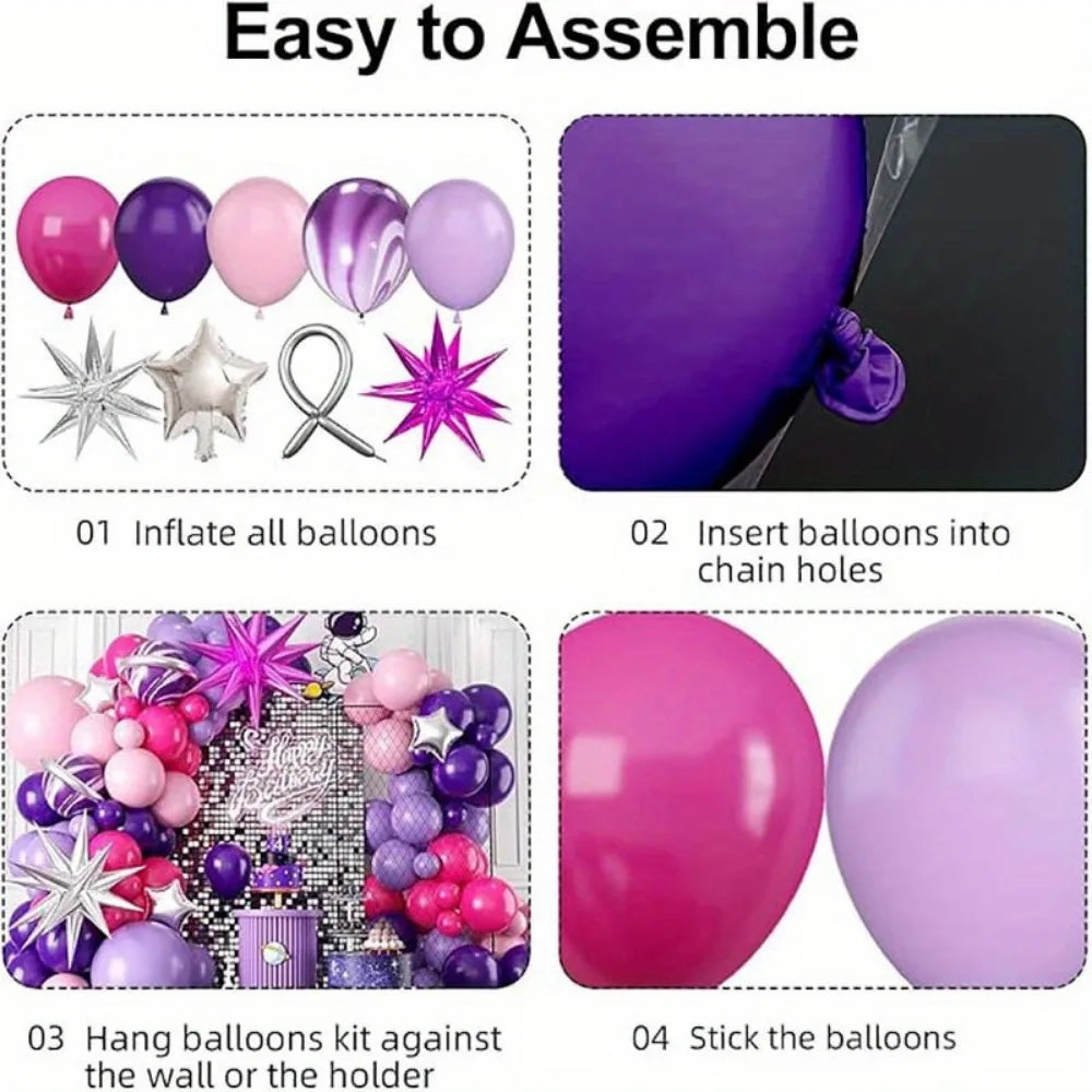 Balloon Garland Arch Kit, 113 Pieces