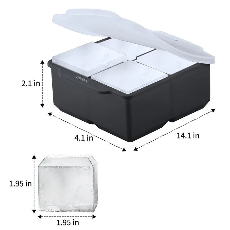 Big Cube Ice Tray with Lid