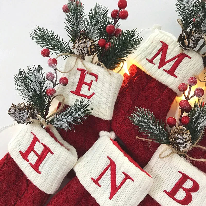Mini Monogram Knit Stocking