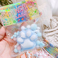 Taba Squishy Cat Paw Squishy Toys Pinch Family Squishy Cat Paw Kawaii Squeeze PVC Sensory Toys Stress Relieving Faux Fur Ball OPP Packaging Gifts Squishy Fidget Toys for Kids Teenage